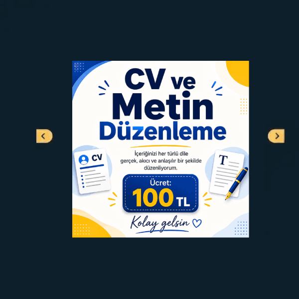 Doping İlan CV Düzenleme