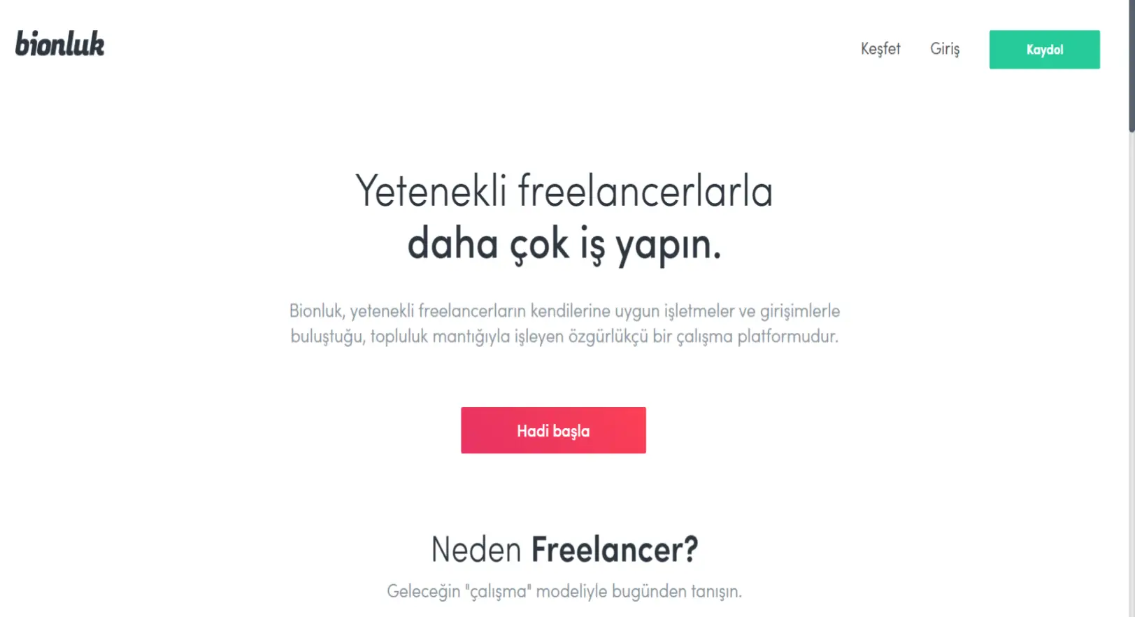 Bionluk Freelance Site Görseli